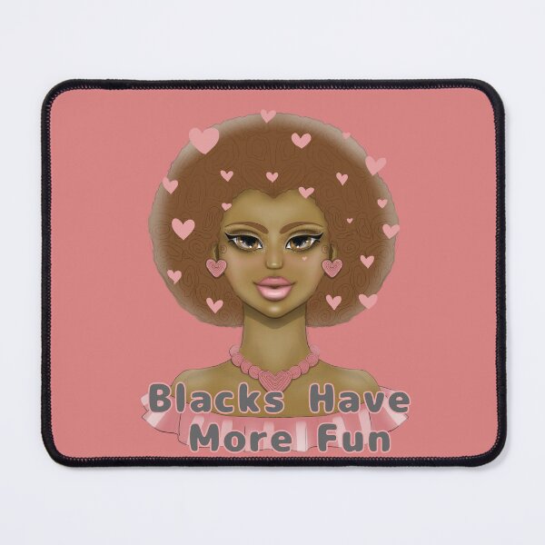 Item preview, Black have more fun, cute girl afro hair designed and sold by La Loca.