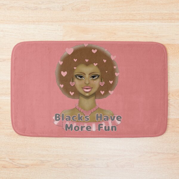 Item preview, Black have more fun, cute girl afro hair designed and sold by La Loca.