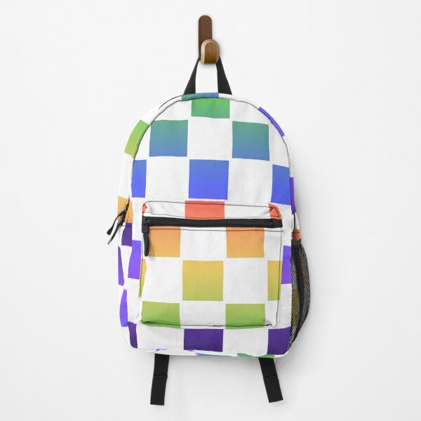 Item preview, Colourful Checkered Grid Pattern Rainbow designed and sold by superbling.