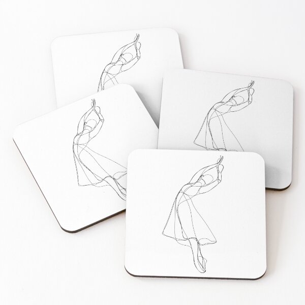 Item preview, Flowing Elegance: One Line Art of a Beautiful Dress in Motion designed and sold by OneLinePrints.