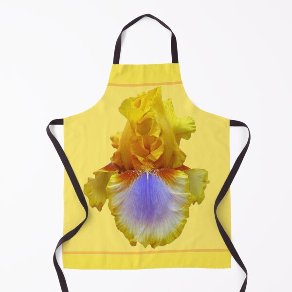 Item preview, YELLOW-BLUE GARDEN IRIS YELLOW ART designed and sold by sharlesart.