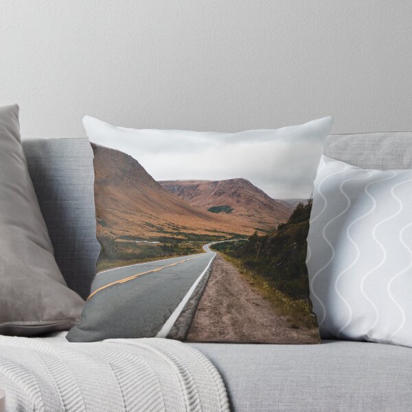 Item preview, long road through mountains in Newfoundland Canada designed and sold by erikallen920.