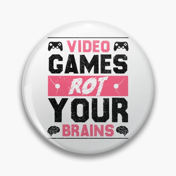 Item preview, Vintage Video Games Rot Your Brains Funny Computer Games Lover  designed and sold by ZETTIF ⭐⭐⭐⭐⭐.