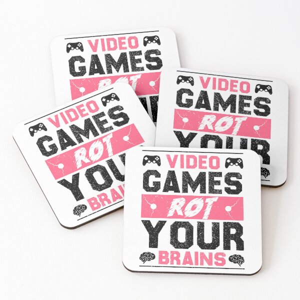 Item preview, Vintage Video Games Rot Your Brains Funny Computer Games Lover  designed and sold by ZETTIF ⭐⭐⭐⭐⭐.