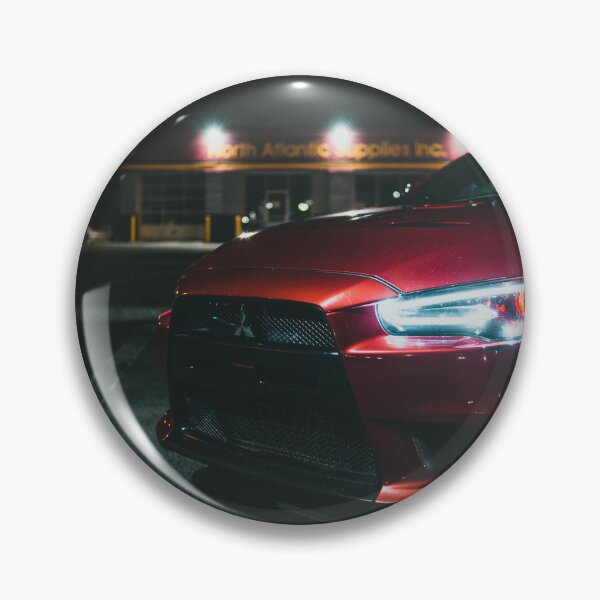 Item preview, red mitsubishi lancer eco at night designed and sold by erikallen920.