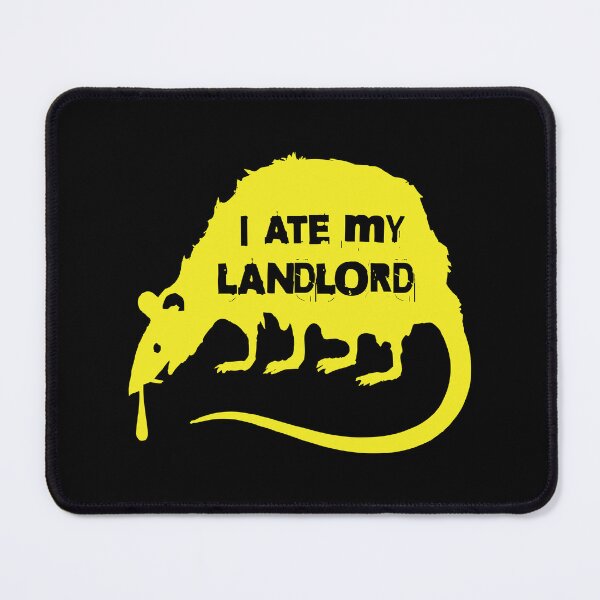 Item preview, I Ate My Landlord – Punk Rat designed and sold by Rigipedia.