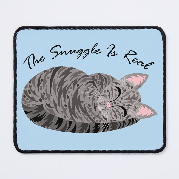Item preview, Gray Tabby Cat The Snuggle Is Real designed and sold by theartofvikki.