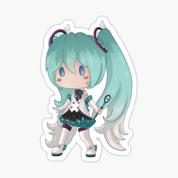 Hatsune Miku Chibi - Vocaloid - Sticker