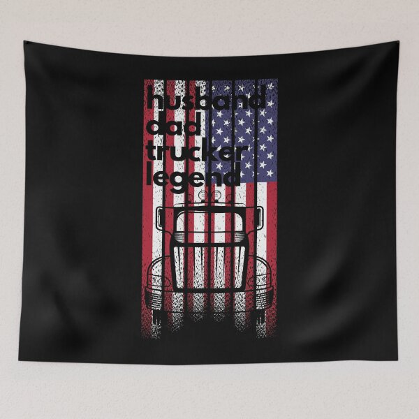 Item preview, Husband Dad Trucker Legend For Dad To Day fathers day gifts american flag  designed and sold by VectorPower.