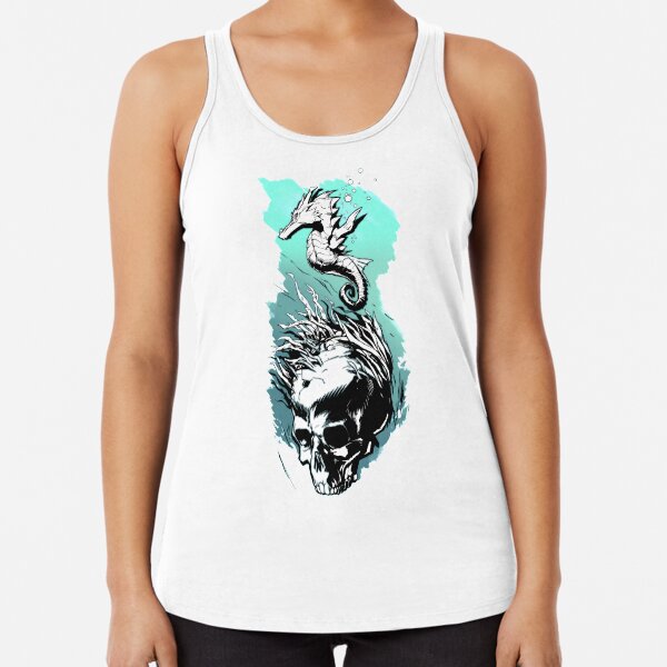 SeaHorse ( Transparent Background) Racerback Tank Top