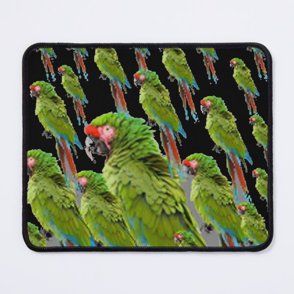 Item preview, GREEN MACAW PATTERNS ABSTRACT BLACK ART designed and sold by sharlesart.
