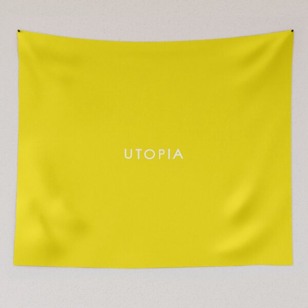 Item preview, Utopia Yellow Duffle Bag - Arby's Yellow Bag - Utopia designed and sold by Unicorn Trainwreck.