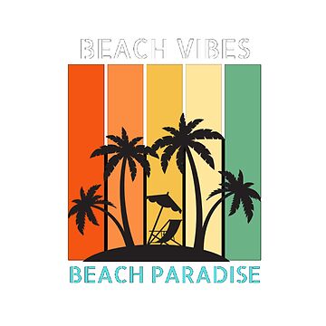 Aperçu de l'œuvre Ambiance de plage | plage paradisiaque de Merch by ziro ⭐⭐⭐⭐⭐