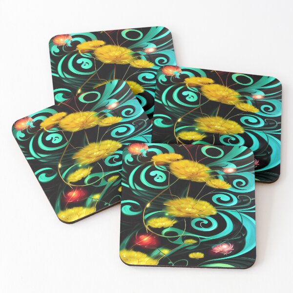 Item preview, Twirls and Swirls of Whisps of Stems and Yellow Flower designed and sold by deniselynnimage.