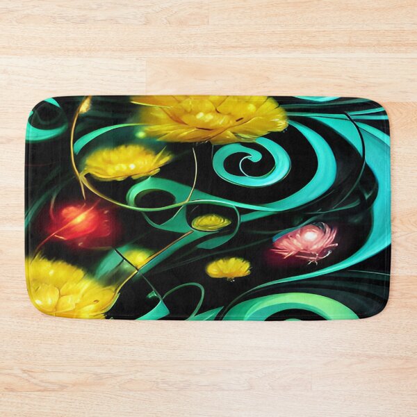 Item preview, Twirls and Swirls of Whisps of Stems and Yellow Flower designed and sold by deniselynnimage.