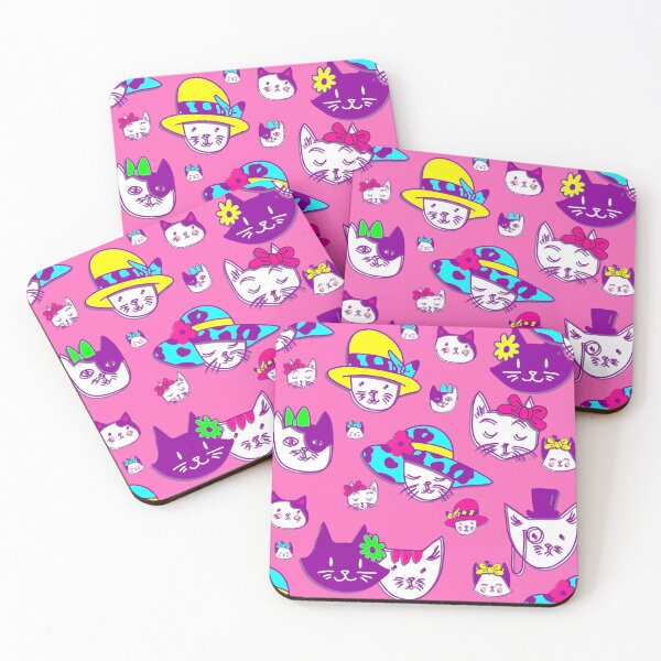 Item preview, cute cats hats funny pink  designed and sold by Gossip Rag.