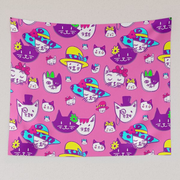 Item preview, cute cats hats funny pink  designed and sold by Gossip Rag.