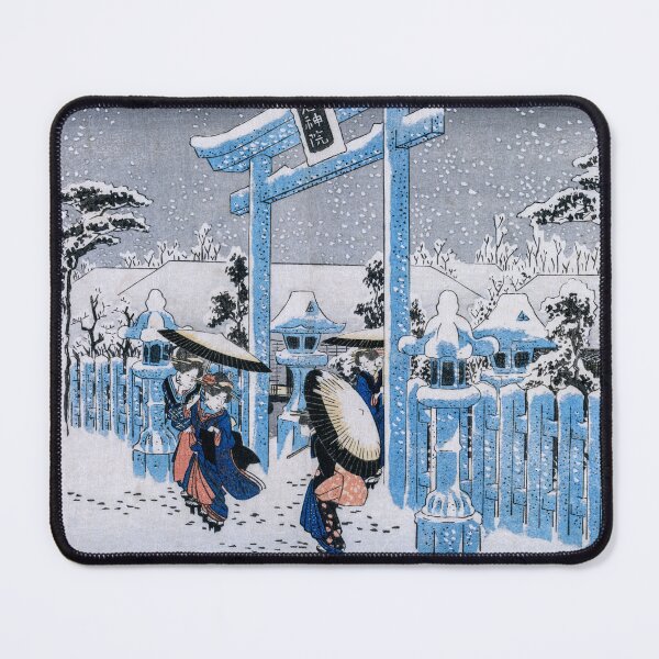 Item preview, Snow at the Gion Shrine - Utagawa Hiroshige - designed and sold by LeiWeiss.