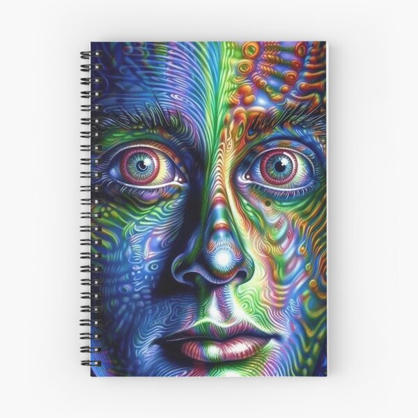 Item preview, Psychedelic DMT Face Tripping Art for Mind-Expanding Experiences designed and sold by altrmnd.