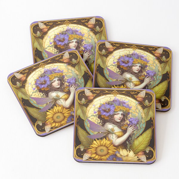 Item preview, Art Nouveau Summer Lady designed and sold by AiAestheticPics & More....