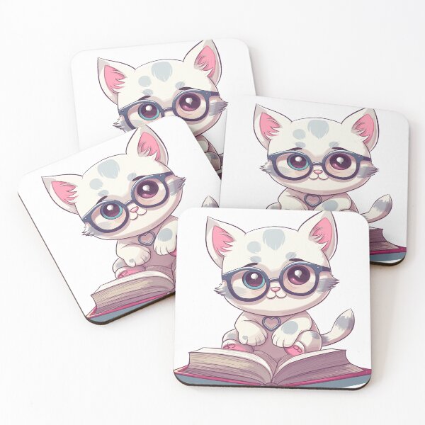 Item preview, Cartoon Cat Reading Book designed and sold by Ou-SunShine.