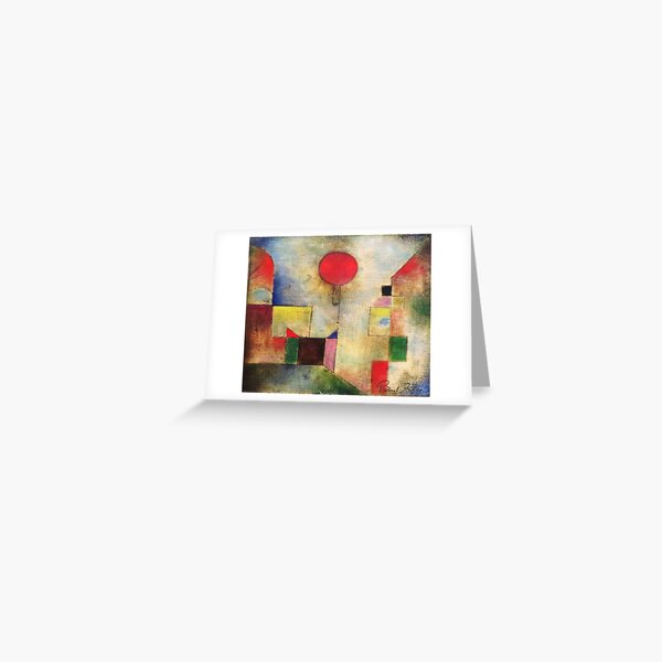 Artikel-Vorschau von Paul Klee | Roter Ballon | Kubistische Kunst | Kindliche Kunst | Von Klee inspiriert, designt und verkauft von Gascondi.