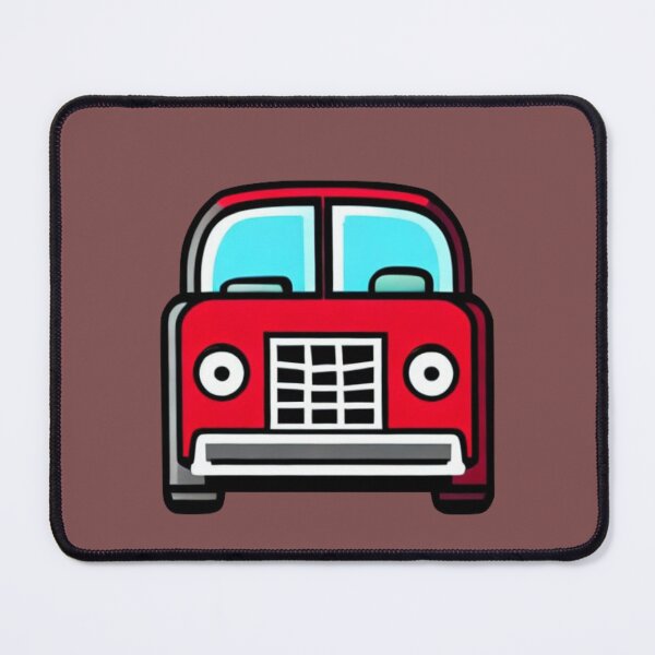 Item preview, The red car from the front designed and sold by The Iconic Minimalist.