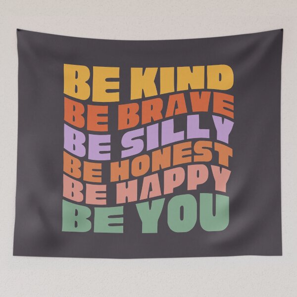 Item preview, Be Kind Brave Silly Honest Happy Be You Inspirational designed and sold by SunfullyYours.
