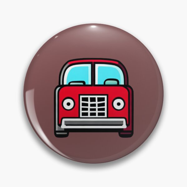 Item preview, The red car from the front designed and sold by The Iconic Minimalist.