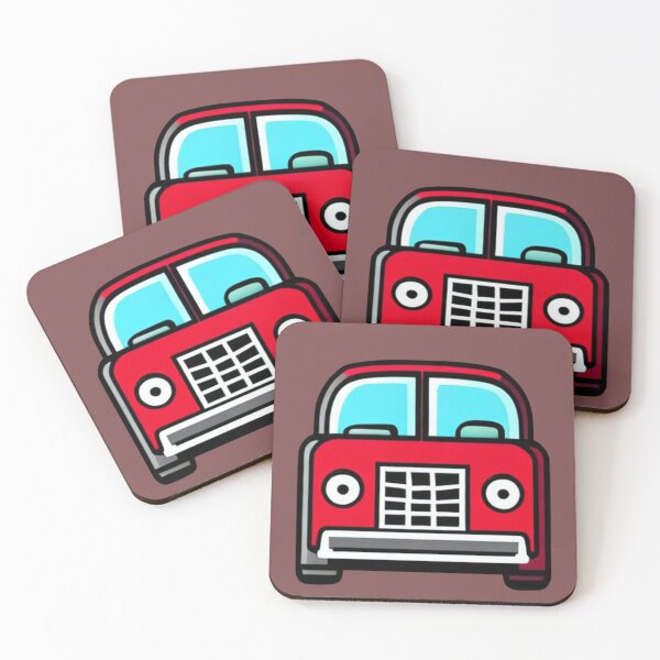 Item preview, The red car from the front designed and sold by The Iconic Minimalist.