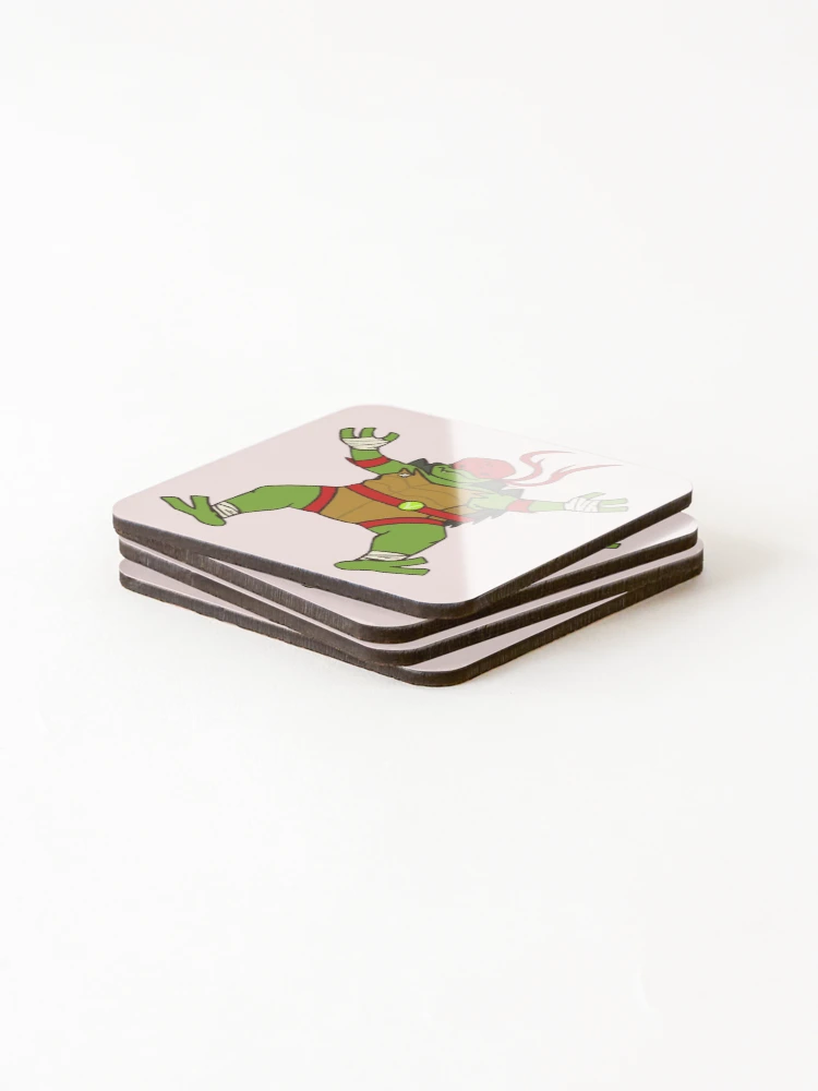 Thumbnail 4 of 5, Coasters (Set of 4), Floating Raph Sticker designed and sold by TheGalaxyPort.