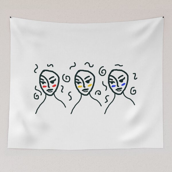Item preview, Abstract Faces - Color Scheme #2 designed and sold by sky stephens.