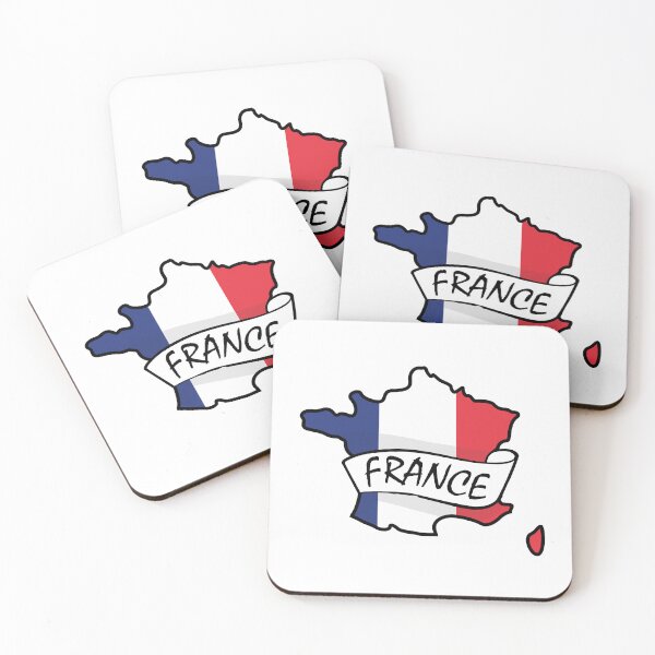 Item preview, France Map with Flag designed and sold by ninoni.