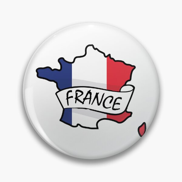 Item preview, France Map with Flag designed and sold by ninoni.