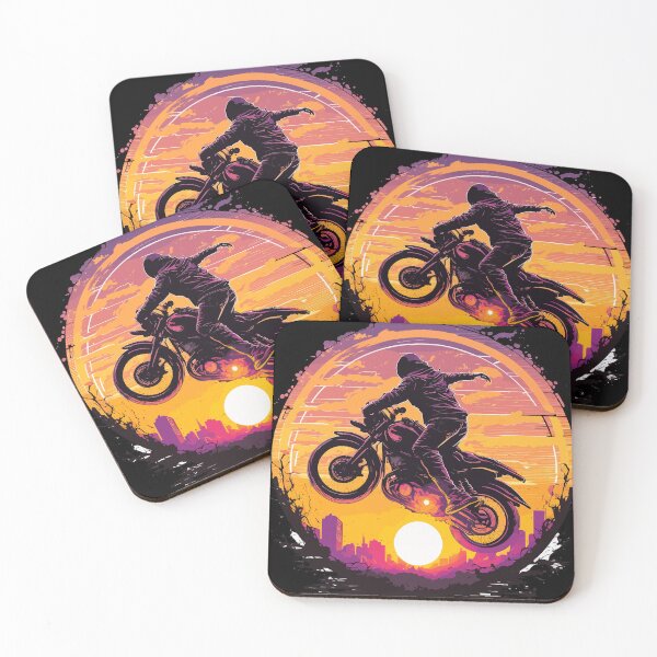 Item preview, Wheelie Motorbike Sunset - Motocross Adventure Rider designed and sold by AniMangArt.