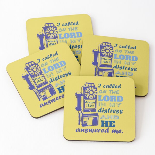 Item preview, Call on the Lord Psalm 120:1 Design Blue designed and sold by EdifiedExpressions.