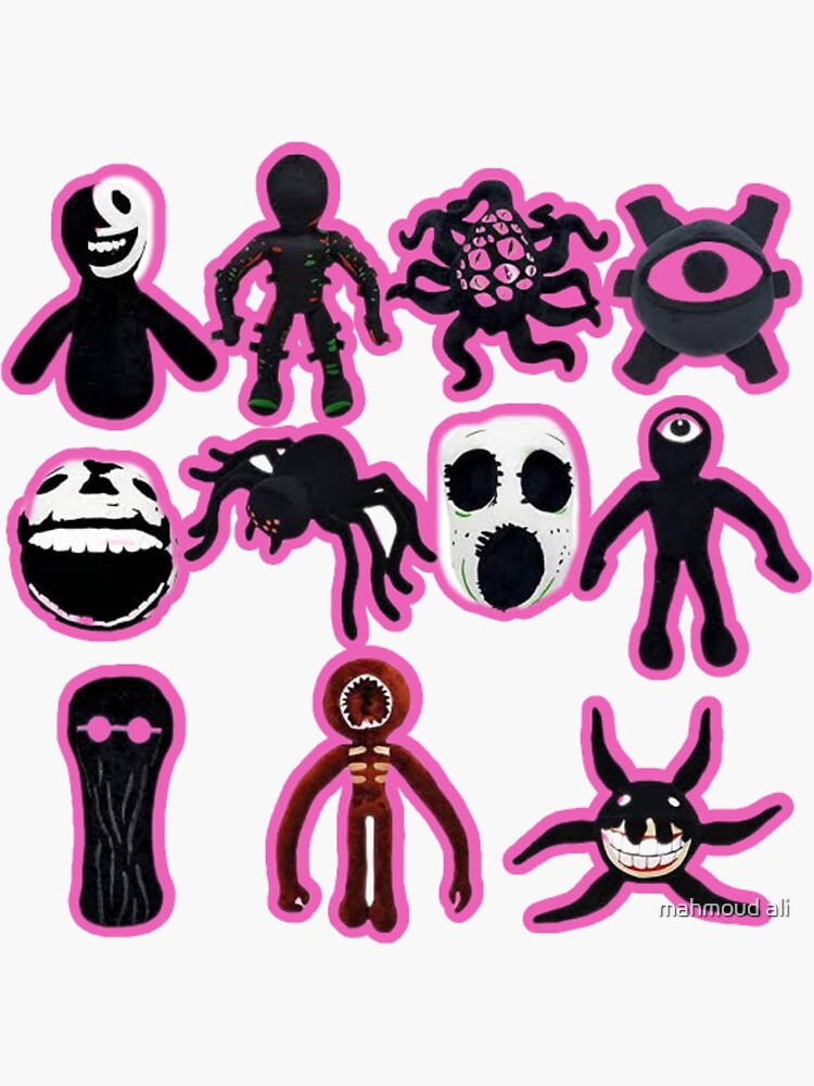 Stickers pack of all characters of Roblox doors game | Sticker