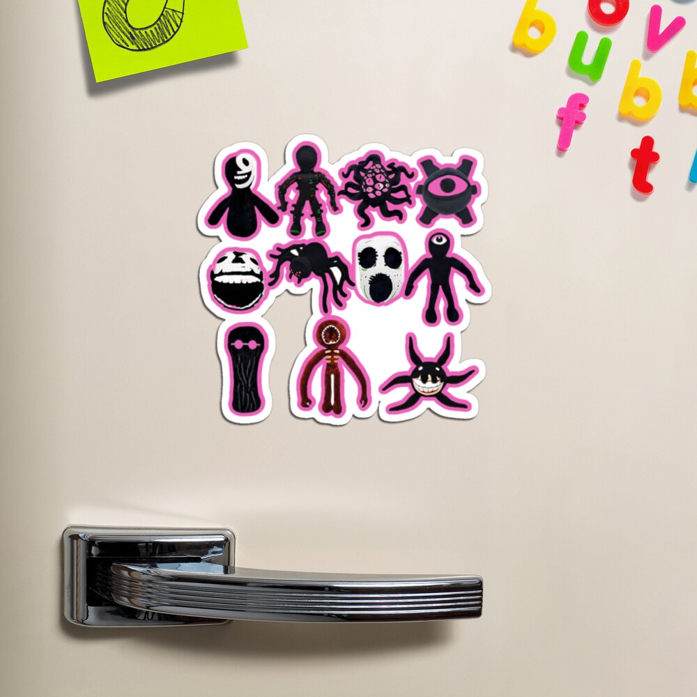 Stickers pack of all characters of Roblox doors game  Magnet for Sale by  mahmoud ali