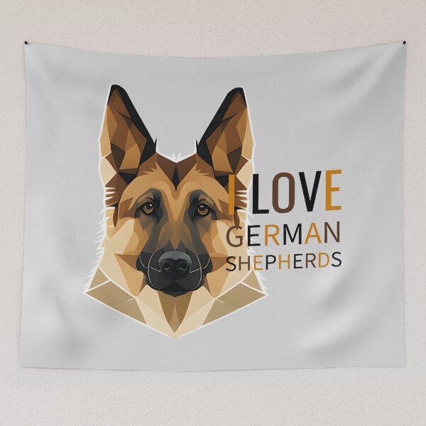 Item preview, I Love German Shepherds designed and sold by brindled.