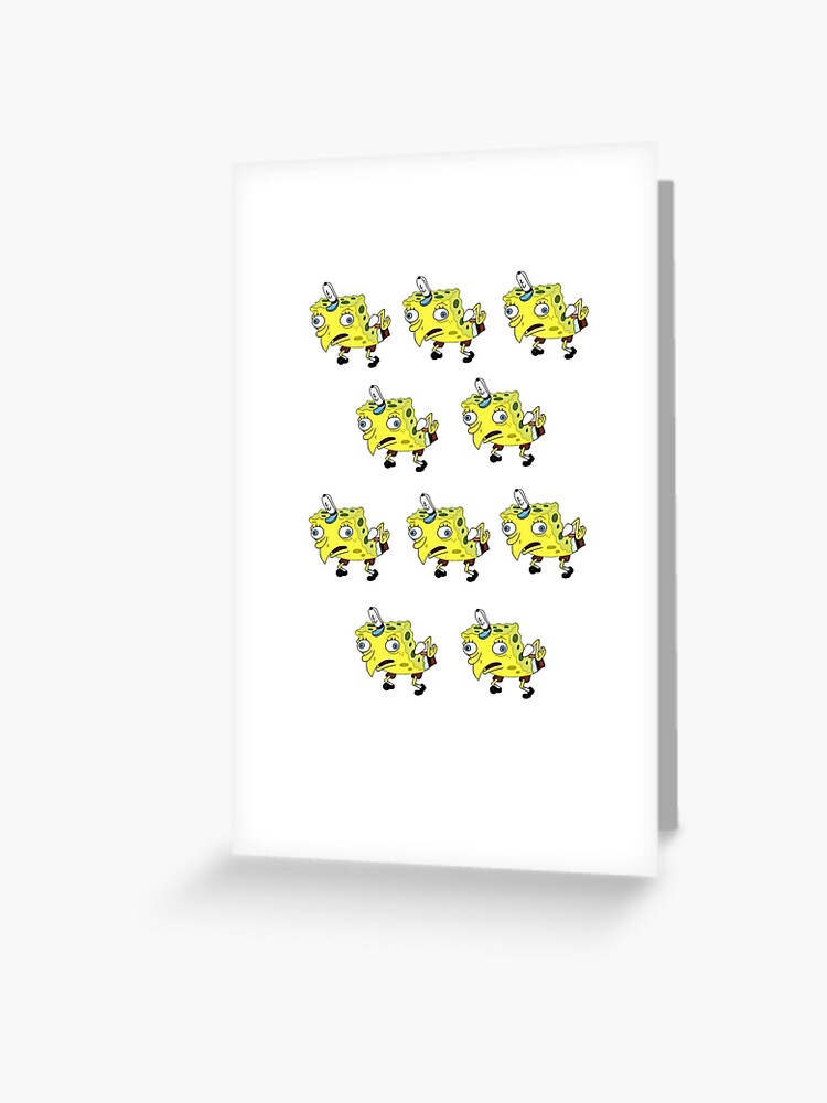 Squawking Spongebob Greeting Card By D19sapphire15 Redbubble - roblox dab greeting card by jarudewoodstorm redbubble