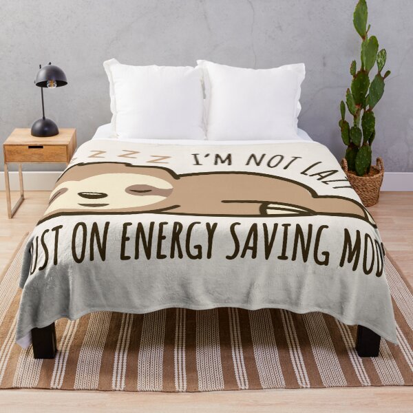 Item preview, I'm not lazy, just on ENERGY-SAVING mode. Super Funny Sloth. designed and sold by Laurens Ramsenthaler.