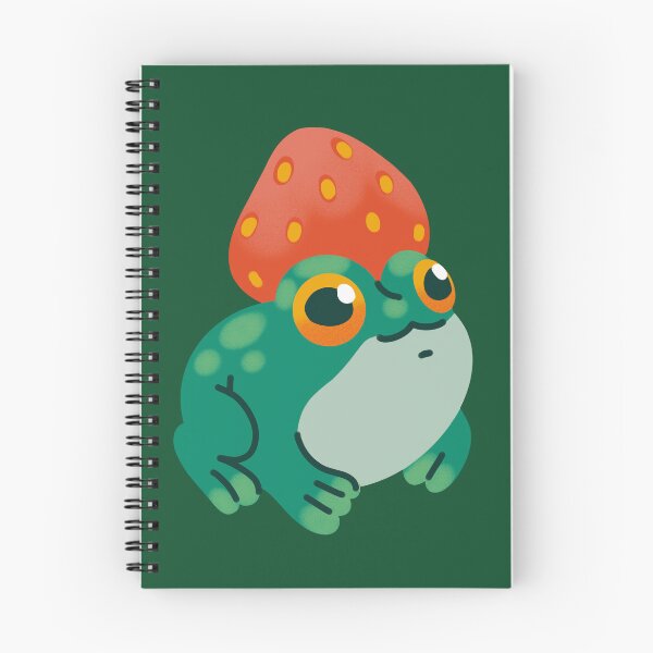 Item preview, Cute frog with a strawberry hat designed and sold by polikhay.