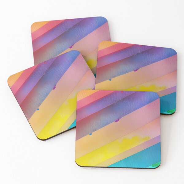 Item preview, Watercolor colorful stripes art designed and sold by brandway.