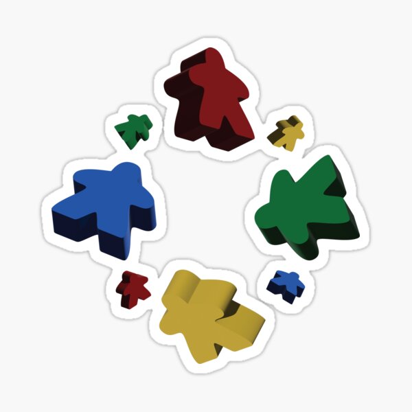 Item preview, Raining Meeples (alternate pattern) designed and sold by Joshenaniganss.