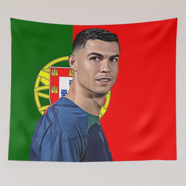 Item preview, The Iconic CR7: A Realistic Cartoon Depiction of Cristiano Ronaldo designed and sold by CartoonStarsStd.