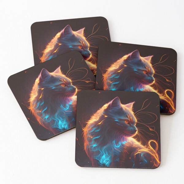 Item preview, Neon cat designed and sold by Alifoxs.