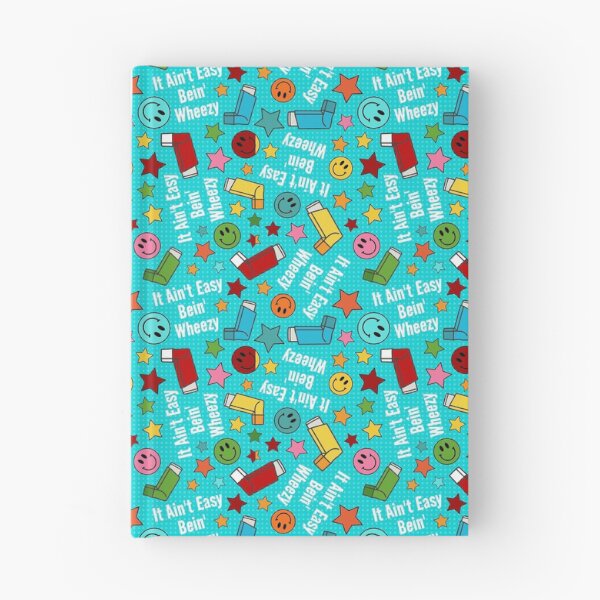 Item preview, It Ain't Easy Bein' Wheezy Colorful Asthma Inhalers designed and sold by KrisInStitches.