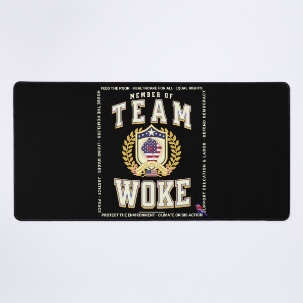 Artikelvorschau, PMD00685 Progressive Movement Designs – lustiges Team Woke-Design zeigt, dass Sie aufgewacht sind und progressive politische Ziele für progressive Demokraten, Unabhängige und Anhänger von Bernie Sanders unterstützen entworfen und verkauft von ProgressiveLeft.
