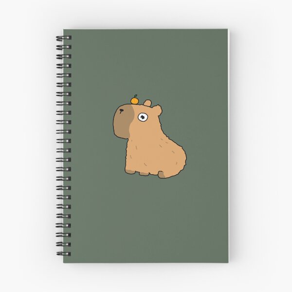 Item preview, Cute Capybara has an Orange designed and sold by sillymiya.