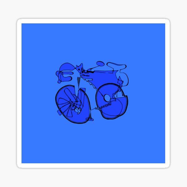 Psychadelic 10-Speed Bicycle Sticker